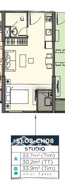 chính chủ cần bán gấp căn studio tại s1.02 vinhomes smart city - nội thất cao cấp/giá thương lượng