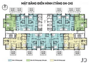 quỹ căn chung cư jade square 3pn - giá từ 95tr/m2. liên hệ 