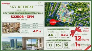 sở hữu 3pn mua trực tiếp cđt với vốn chỉ từ 1 tỉ tại khu đô thị sinh thái eco retreat cạnh cao tốc