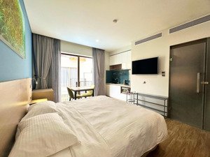 phòng cao cấp 1 phòng ngủ sang chảnh ban công toà nhà hồ bơi free có bồn tắm chỉ tính phí điện nước