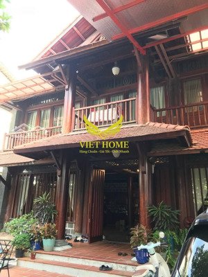 villa thảo điền full gỗ quý 400m2 hồ bơi sân vườn sang trọng