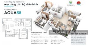 [căn hộ 2n1vs aqua bay ecopark] - aqua 58 central lake