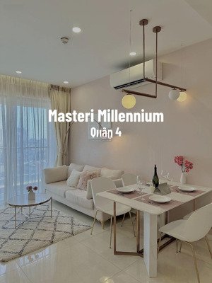 cho thuê cc 2pn, 2vs, 74m2 tại masteri millennium, 20 triệu, q4, hcm - giá tốt hot!