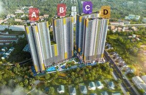 chung cư bcons solary - với diện tích 64 m2, 2 phòng ngủ và 2 toilet