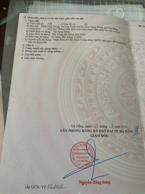 bán đất hòa ninh, 3 tỷ, 785 m2, pháp lý đầy đủ, hòa vang, đà nẵng