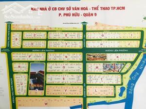 Nắm chính chủ nhiều lô đất vị trị đẹp giá thích hợp cho đầu tư hiện nay tại KDCsowr văn hóa TT, Q9