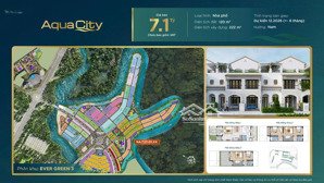 bán nhà mặt phố aqua city, 7,1 tỷ, 120m2, hàng hiếm giá tốt