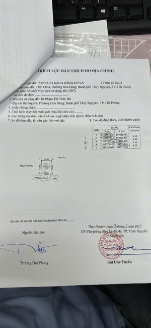 hàng hiếm tại phường hoa động, thủy nguyên, hải phòng, 1,8 tỷ, 52m2