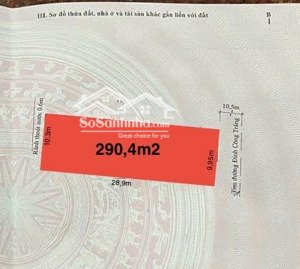 bán lô đất gần 300m2 mặt phố đinh công tráng siêu vip độc nhất, trung tâm kd bậc nhất tp thanh hoá.