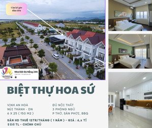 chính chủ bán biệt thự hoa sứ -đầy đủ nội thất-có sẵn hd thuê 12/tháng