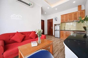 cho thuê căn hộ 1 pn riêng có ban công lớn dt 55m2 có bếp, free nước, giá 16tr/tháng