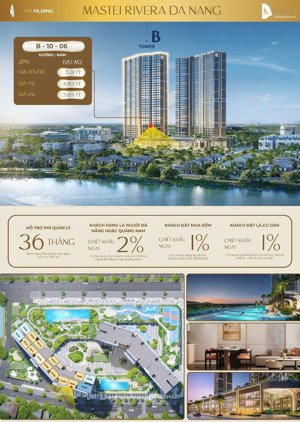bán căn hộ masterise hướng nam mát mẻ view sông, giá chỉ hơn 4 tỷ, căn 2pn nội thất cao cấp
