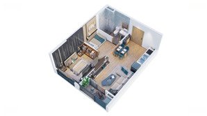 bán căn 1 + 1pn 47m2 tòa k3 vinhome star city thanh hóa, tầng đẹp, view bể bơi