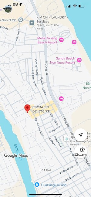 bán đất mặt tiền 5m5 gần nguyễn thức đường tuyến đường thông biển khu biển tân trà