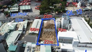 chính chủ - cho thuê kho xưởng mặt tiền ql 13 ngay vạn phúc city , dt1500m2 (20x45)