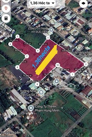 bán 13,365m ( 1,3hecta) giá 8,6tr/1m mặt tiền bà điểm 4 hóc môn