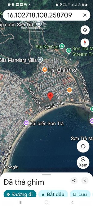 bán đất 1000m2 tại hoàng sa, thọ quang, sơn trà, đà nẵng, 130 triệu / m2
