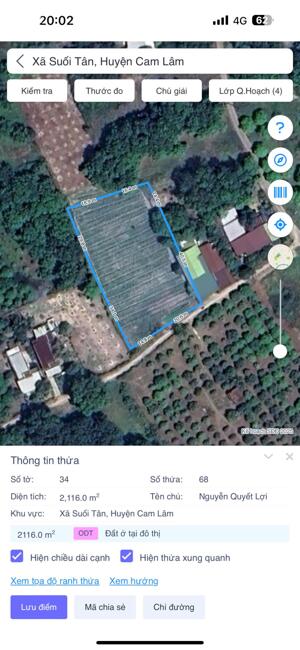 Bán đất khu an toàn tại thôn Vĩnh Phú, xã Suối Tân, Cam Lâm, Khánh Hòa giá cực rẻ