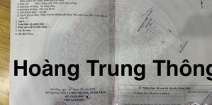 bán gấp đất thổ cư 180m2 giá cực chất tại hoàng trung thông, liên chiểu, đà nẵng