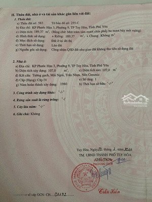 nhà ở phước hậu 3, tp tuy hòa, phú yên