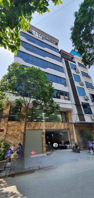 chính chủ bán tòa văn phòng phố dương khuê - dt130m2x10 tầng. mặt tiền 9,6m. 2 thoáng, 3 oto tránh.