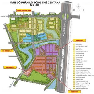 nắm chủ nhiều lô đất centana điền phúc thành