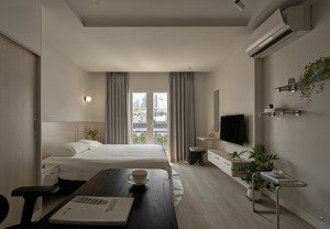căn hộ 1 phòng ngủ ban công ( 50m2 ) luxury vintage ngay trung tâm quận 1