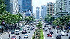 bán nhà mặt phố hoàng quốc việt, cầu giấy. dt sổ 125m2 x 6t, mt 7m. thang máy, có hầm, lô góc 2 mặt