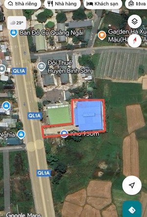 cho thuê nhà xưởng quôc lộ 1a 950mv san nhà xưởng binh long binh sơn