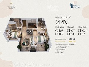 chính chủ cần bán gấp căn 2n2vs toà v3 the victoria 62,7m2 , tầng đẹp nhất, chênh đúng #26tr