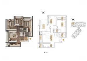 bán căn 3pn to nhất tầng đẹp chung cư kepler land, 118m2, quý 3/2027 bàn giao. lh 