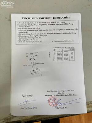 Bán đất Đông Phương - Kiến Thụy - Hải Phòng