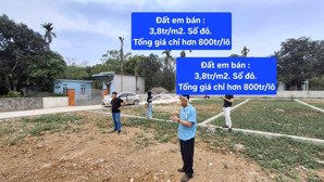 chỉ 3,8tr/m2, tổng giá hơn 800tr/ lô đất có sổ đỏ thổ cư tại lạc thủy, hòa bình. ô tô vào nhà