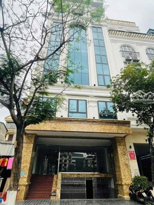 bán siêu phẩm tòa nhà phố trần thái tông 140m2 8 tầng mặt tiền 8m giá 70 tỷ.