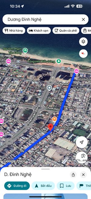 góc 2 mặt tiền đường dương đình nghệ, trục thông ra biển mỹ khê, công viên biển đông