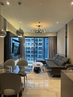 cho thuê 2pn - góc - view hồ bơi, sông - full nội thất - căn hộ opera residence