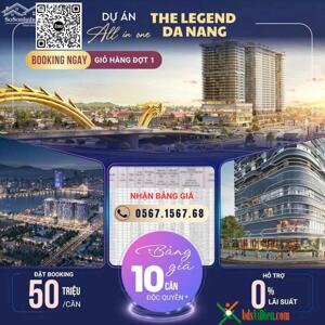 Tổ hợp The Legend Đà Nẵng nổi bật với kiến trúc hiện đại, tiện ích cao cấp và tiềm năng sinh lời vượt trội