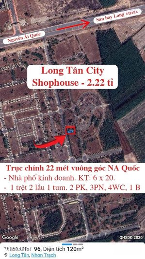 nền shophouse ngay ttđt mới nhơn trạch trục chính đường 22 mét vuông góc nguyễn ái quốc giá đầu tư!