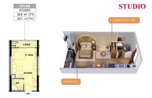 căn hộ 1pn 30m2 tại vinhomes star city, 1,3 tỷ hàng hiếm