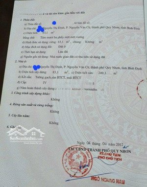 bán nhanh nhà 4 tầng mặt tiền đường nguyễn thị định, tp quy nhơn, bình định. giá rẻ
