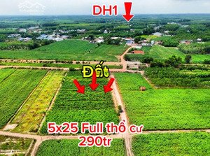đất full thổ 5x25m cầu khởi - chỉ 290 triệu alo 