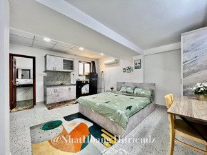 cho thuê căn hộ studio 25m2 full nội thất cao cấp ngay cư xá bắc hải, đh bách khoa quận 10