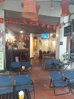 nhượng quán cafe đường hoàng mai, gần hồ đền lừ, 35m2, mặt tiền 5 m, hè rộng, full đồ, 125 tr