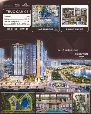 bán căn hộ 4pn, 3wc, 137m2 tại the matrix one, giá 15,7 tỷ full vat, nam từ liêm, hà nội