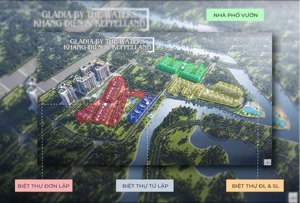 mở bán biệt thự gladia by the waters quận 2, view 3 mặt sông, bàn giao quí 3/2025