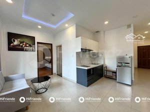 căn hộ dạng 1pn bancol tách bếp 60m2| gần cầu ông lãnh & bùi viện, thang máy, xe hơi tận cửa .