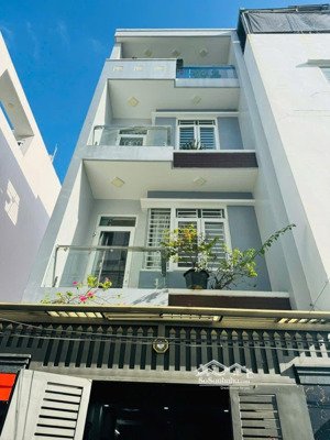 nhà hẻm ô tô thông 4 tầng p16, gò vấp
