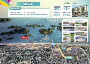 2.4tỷ sơ hữu liền kề 108m2, ngay mặt biển vịnh bái tử long. vay 60% lãi suất 0% 24 tháng - sẵn sổ