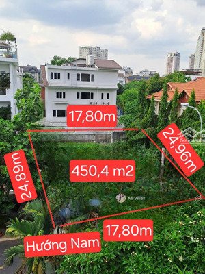 giảm 20 tỷ! bán gấp 450m2 đất compound thảo điền 1, nguyễn văn hưởng q2 dt 18x25 giá 100 tỷ