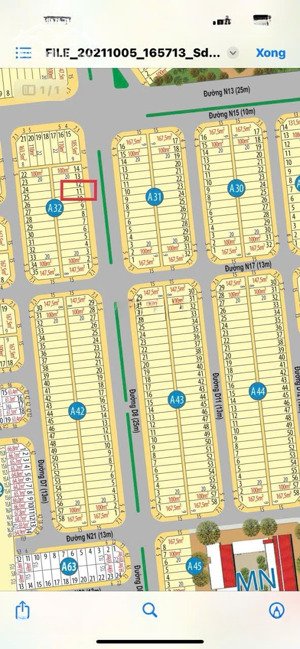 mega city 1 - bến cát - bán lô đường 25m - a32 ô 11 giá 1,350 tỷ, bình dương